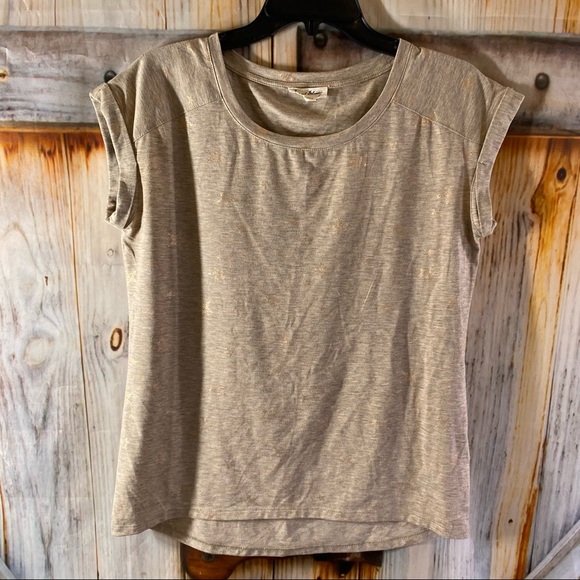 Jane and Delancey Tops - NWOT Jane and Delancey Short Sleeve T-Shirt Soft Stretchy Rolled Sleeves Stars S